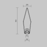 Комплект креплений MAYTONI для профиля ALM-8832-S-2M 642006