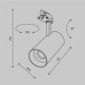 Трековый светильник MAYTONI TRINITY FOCUS LED TR197-3-40WCCT-M-B